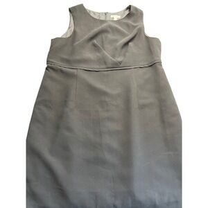 Coldwater Creek dress sleeveless lined off center front pleat sz 24 formal chic